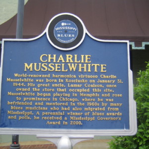 Charlie Musselwhite historical marker